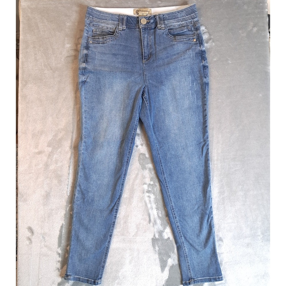 Democracy Womens Jeans‎ Size 10 Ab Technology Skinny Fit Distressed